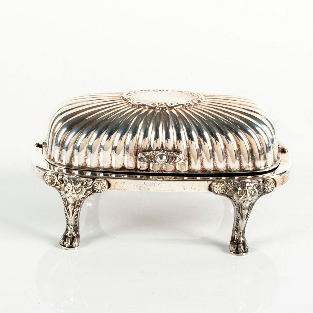 FB Rogers Silver Plated Roll Top Butter Dish (1 of 6)