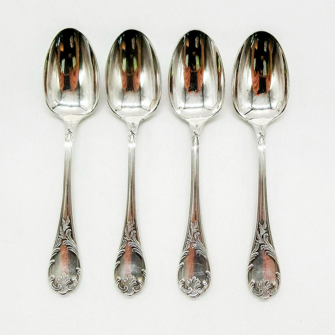 4pc Christofle Marly Pattern Silver Espresso Spoons (1 of 6)