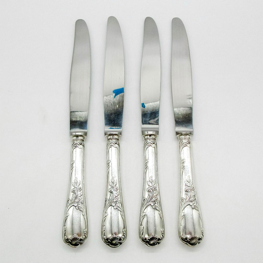 4pc Christofle Marly Pattern Silver Dinner Knives (1 of 5)