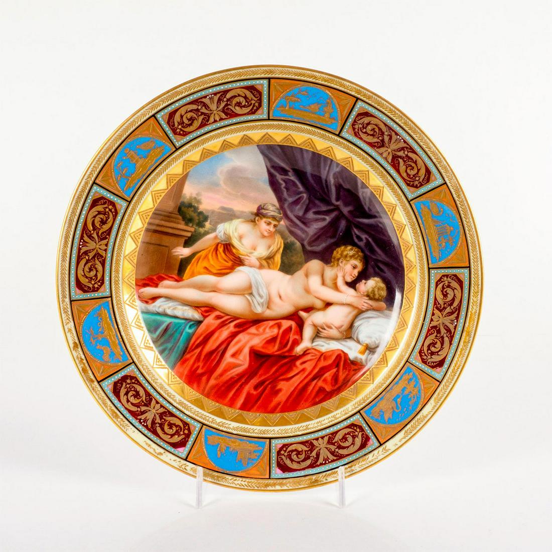 Antique Royal Vienna Large Porcelain Plate Charger Giordano (1 of 4)