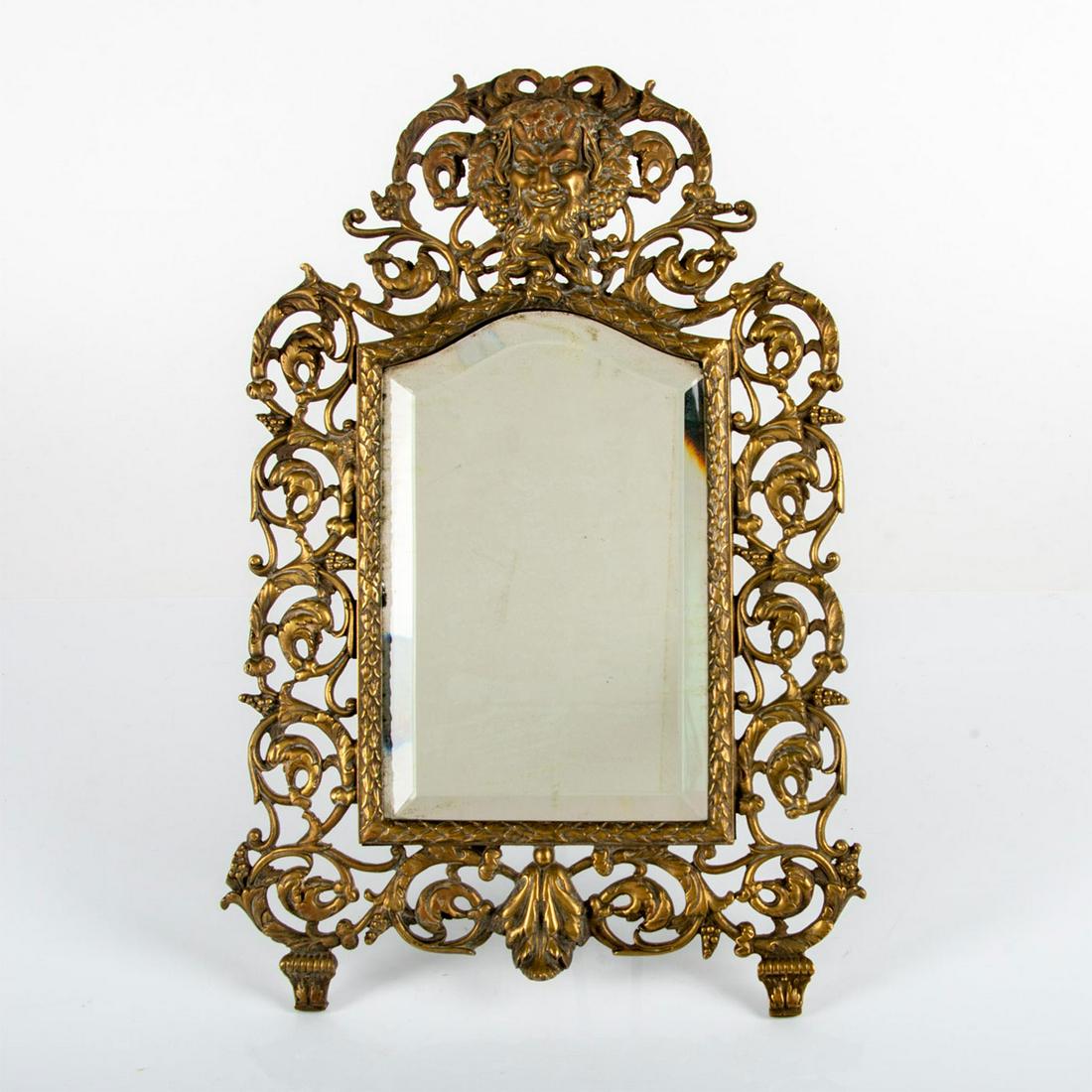 Antique Bradley and Hubbard Cast Metal Wall Vanity Mirror (1 of 3)