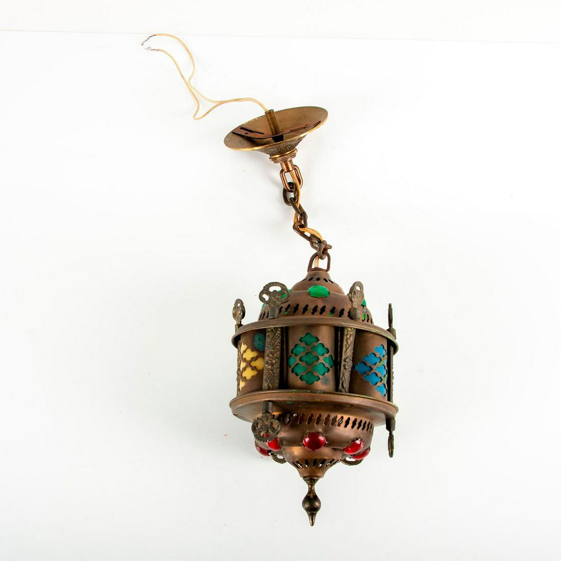 Vintage Moroccan Style Brass Pendant Light (1 of 5)