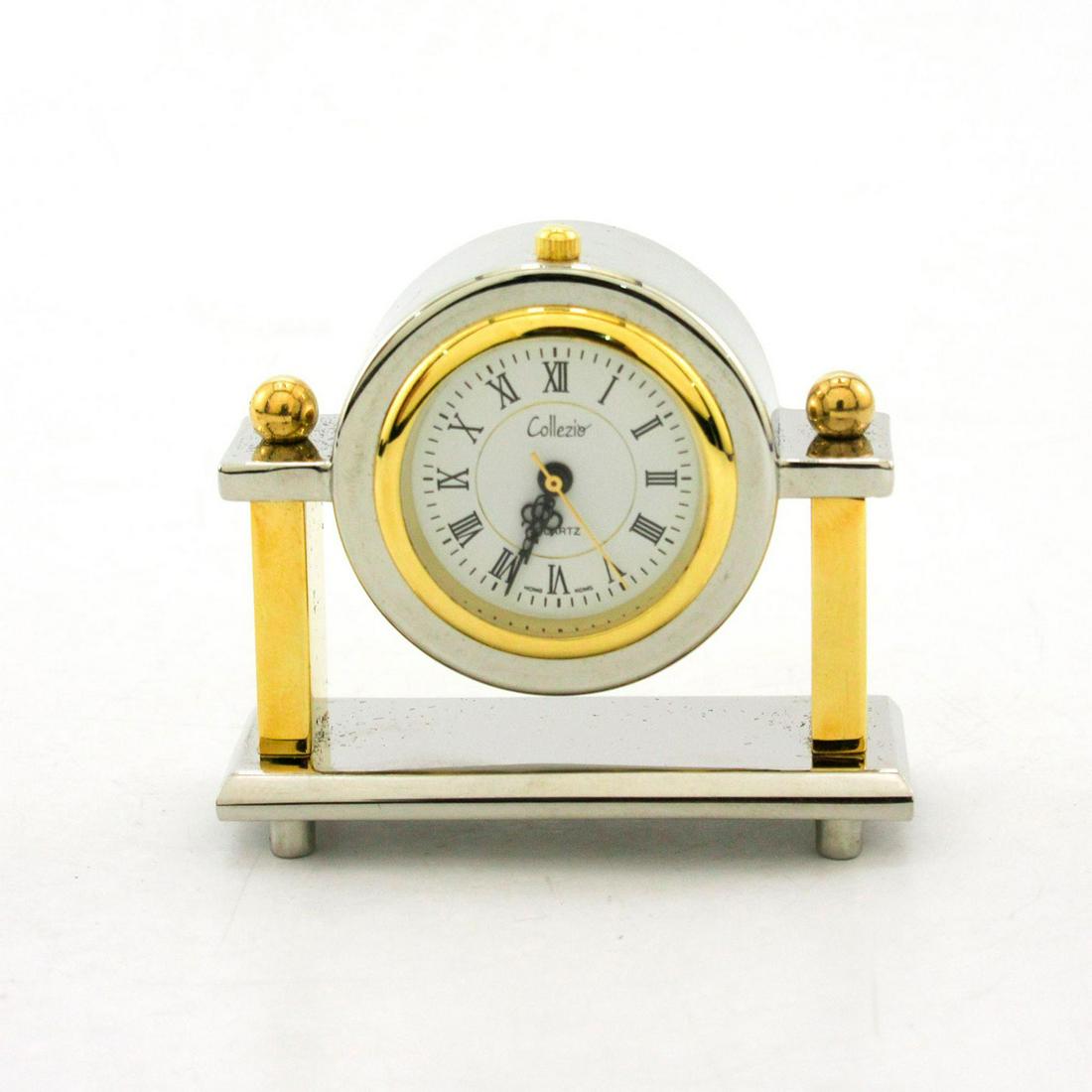 Collezio Miniature Two-Tone Desk Clock (1 of 6)