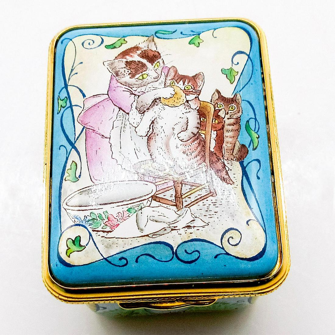 Halcyon Days Enamels Bonbonniere Trinket Box Cats (1 of 9)