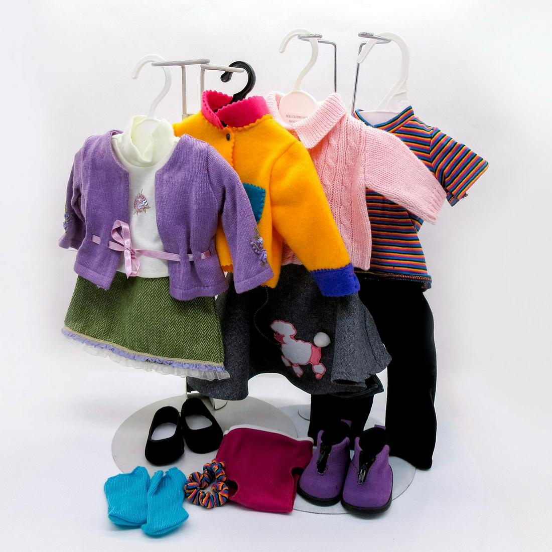 American Girl Doll Clothing, 3 outfits, 2 pairs of shoes (1 of 8)