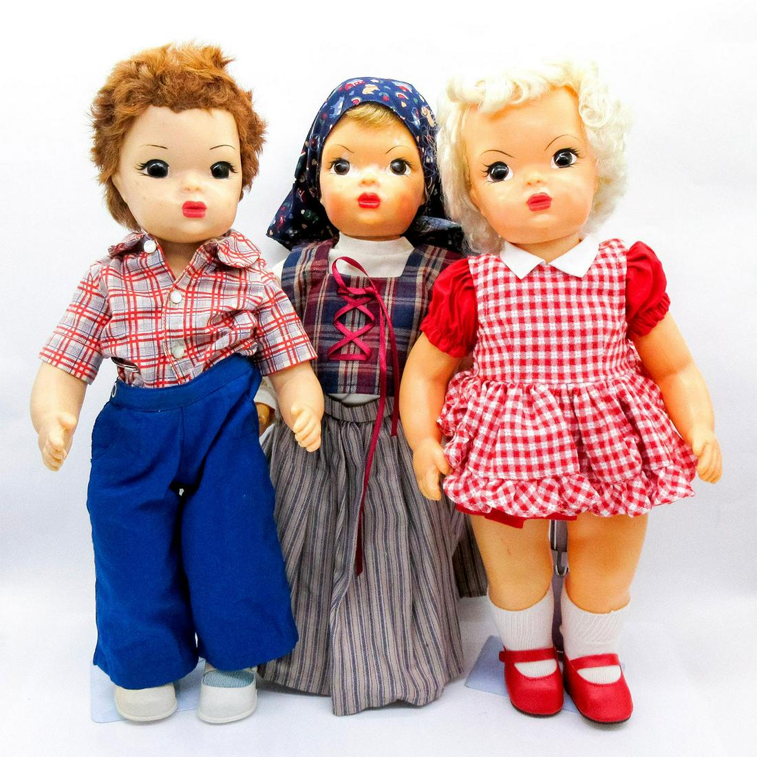 3pc Vintage Terri Lee Dolls, 2 Girls, 1 Boy (1 of 7)