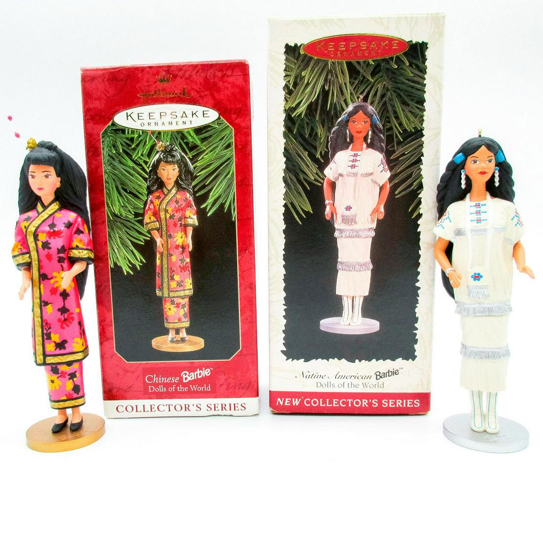 2pc Hallmark Keepsake Barbie Ornaments, Dolls of the World (1 of 15)