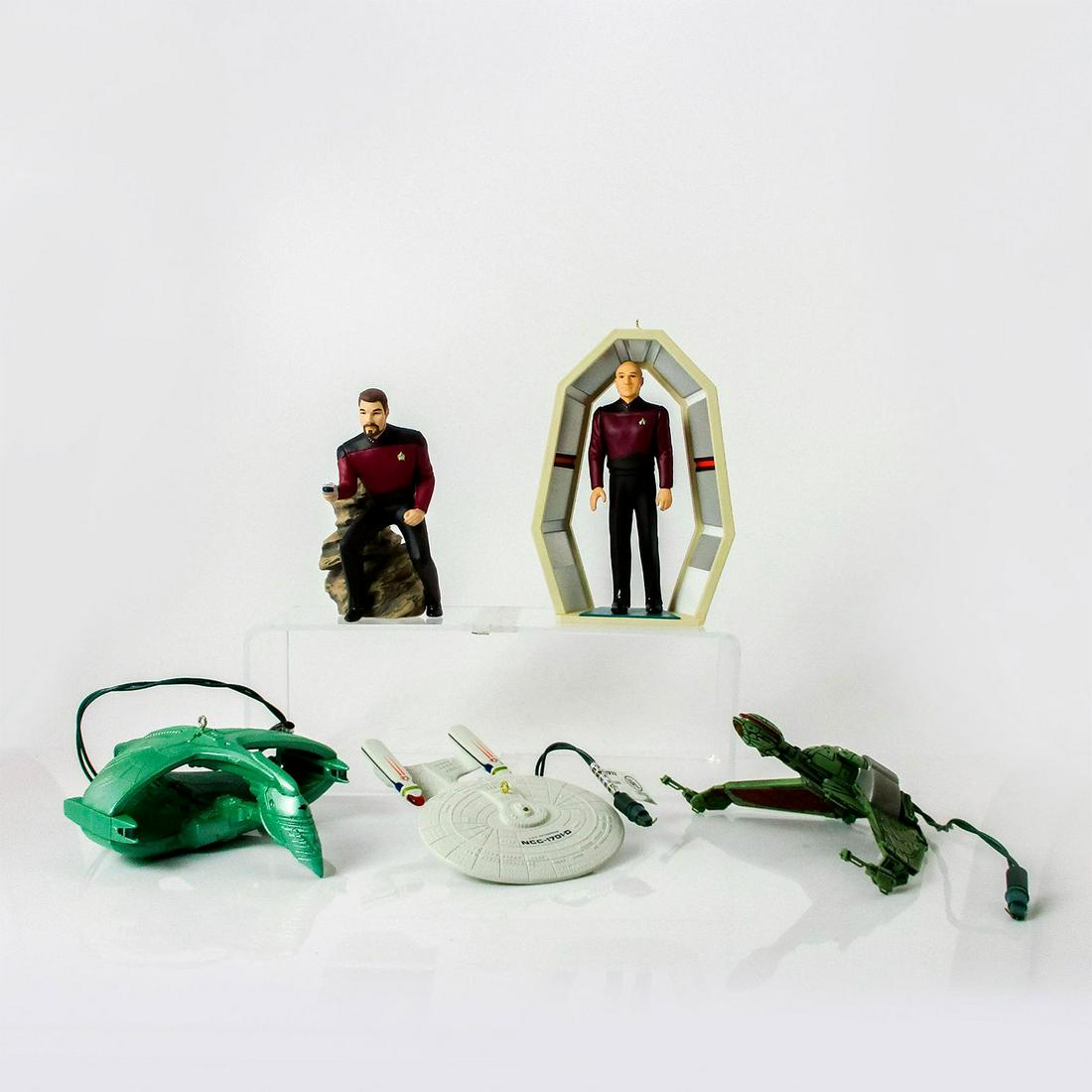 5pc Hallmark Keepsake Ornaments, Star Trek Next Generation (1 of 4)