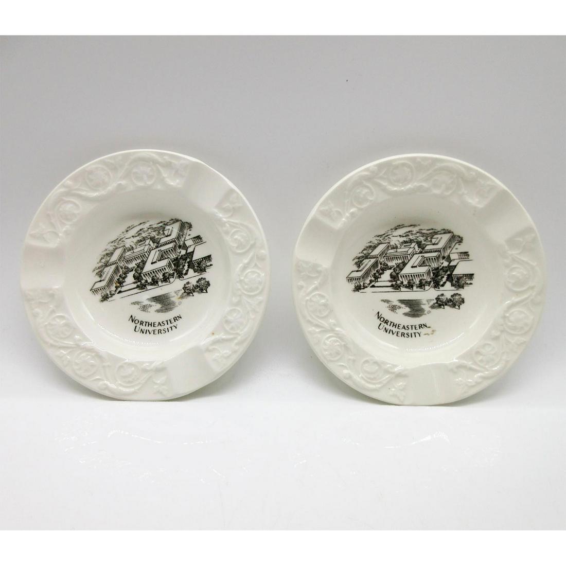 2 Wedgwood Etruria Barlaston Porcelain Ashtrays Northeastern (1 of 3)