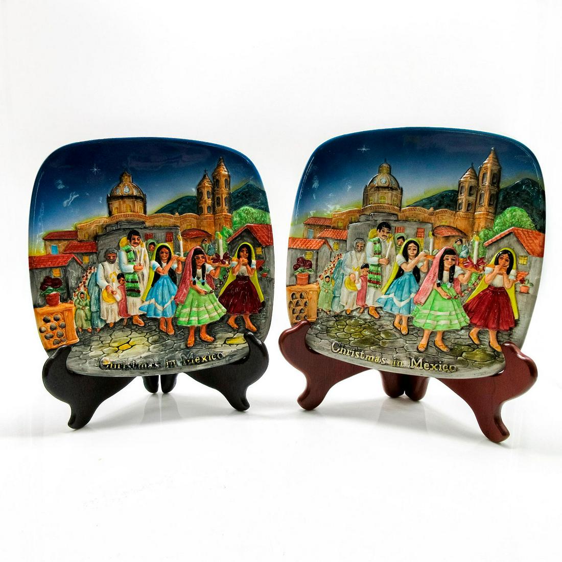 2 John Beswick Christmas In Mexico Collectors Plates (1 of 3)