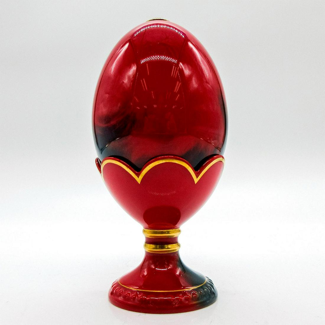 2pc Royal Doulton Flambe Egg with Stand (1 of 14)