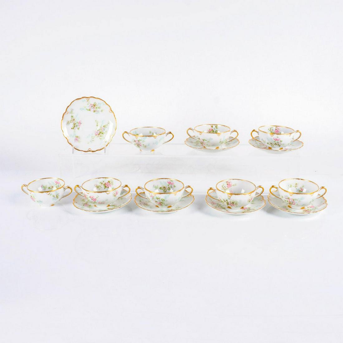 15pc Theodore Haviland Limoges France Soup Cup and Saucer (1 of 8)