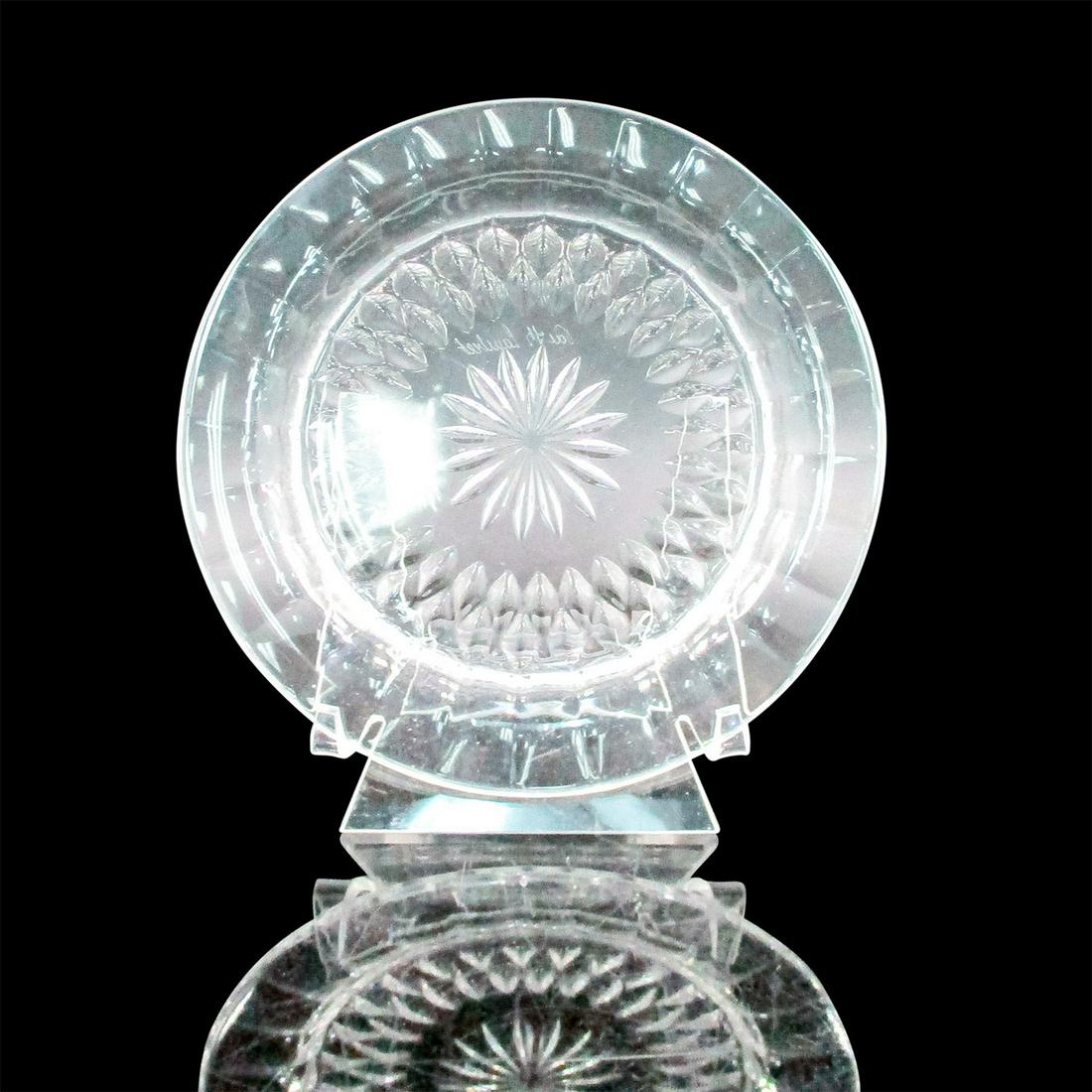 2pc Val Saint Lambert Crystal Bread Plates (1 of 6)
