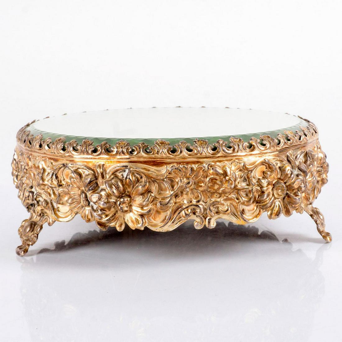 Vintage Mirror Claw-Footed Plateau (1 of 4)