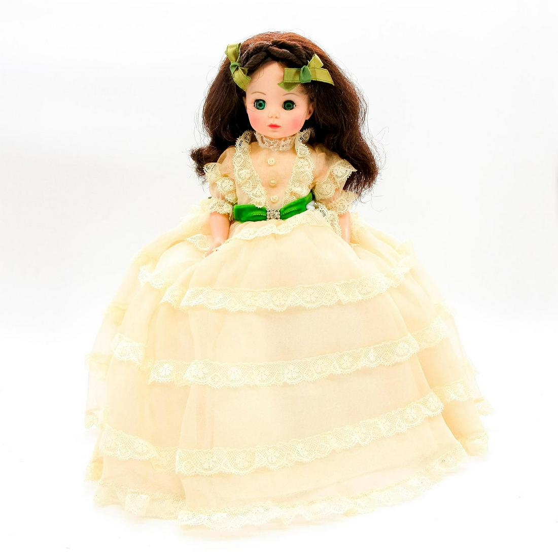 Madame Alexander Doll, Gone with the Wind: Jointed with moving eyelids. Comes with original box. Approximate dimensions of box: 15"L x 12"W x 5.5"H.#MadameAlexander Manufacturer: Alexander Doll Company Inc Country of Origin: United States