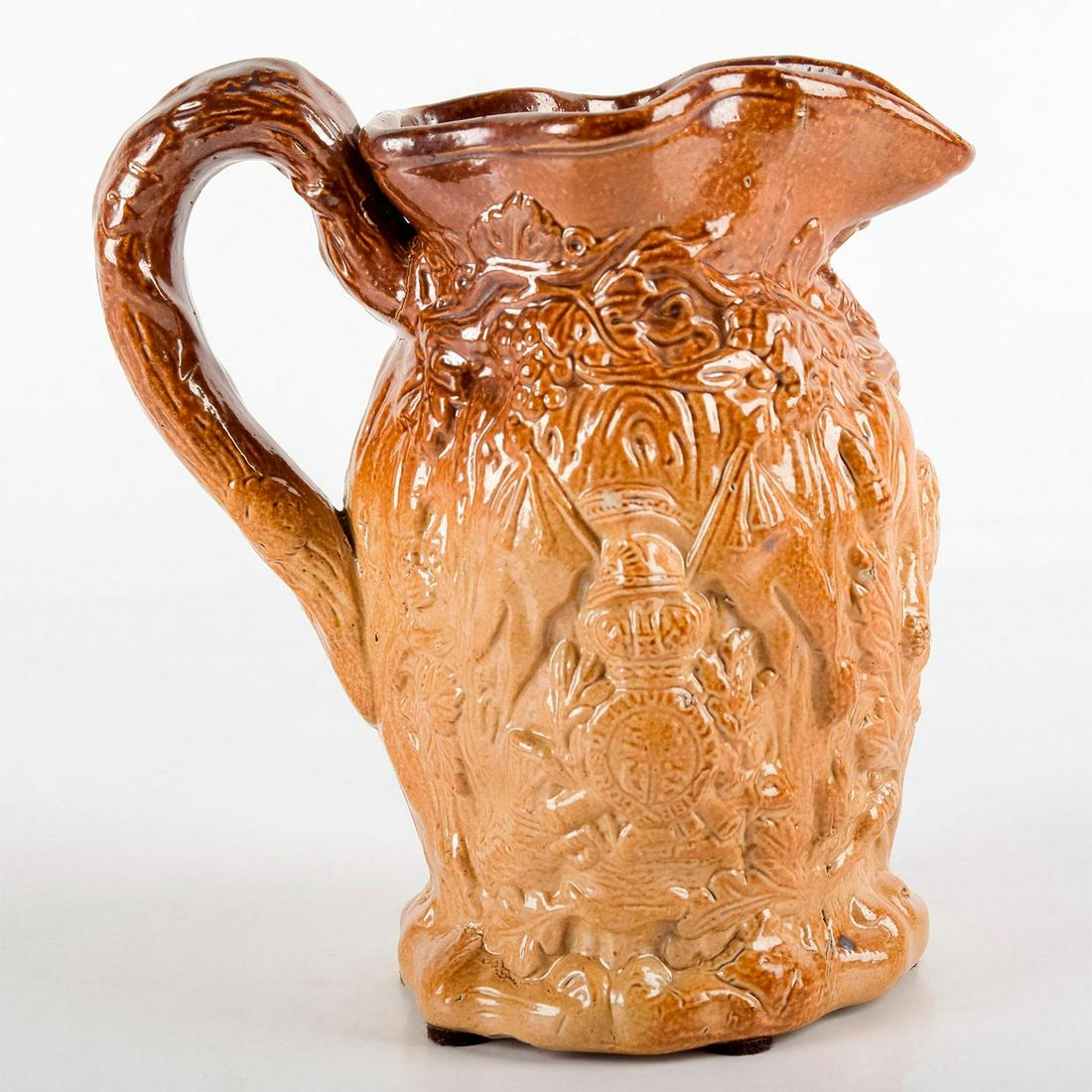Stephen Green Lambeth Jug, Queen Victoria, Prince Albert: Commemorates the marriage of Queen Victoria and Prince Albert. Glazed stoneware jug.