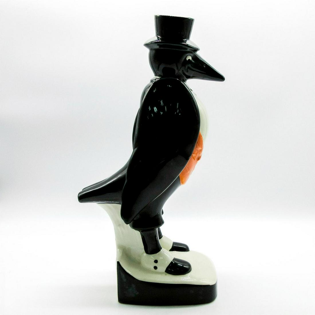 Royal Doulton Large Old Crow Brand Decanter Liquor Bottle: Special edition. In a shape of a formally dressed crow. penguin.