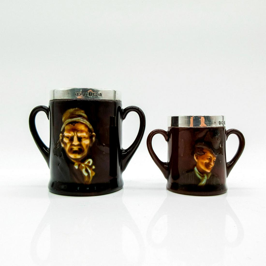 2pc Miniature Loving Cups, Dickens - Royal Doulton Kingsware (1 of 4)