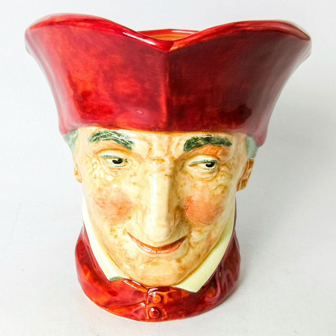 Cardinal D5614 - Large - Royal Doulton Character Jug: Scarlet robes, purple handle.