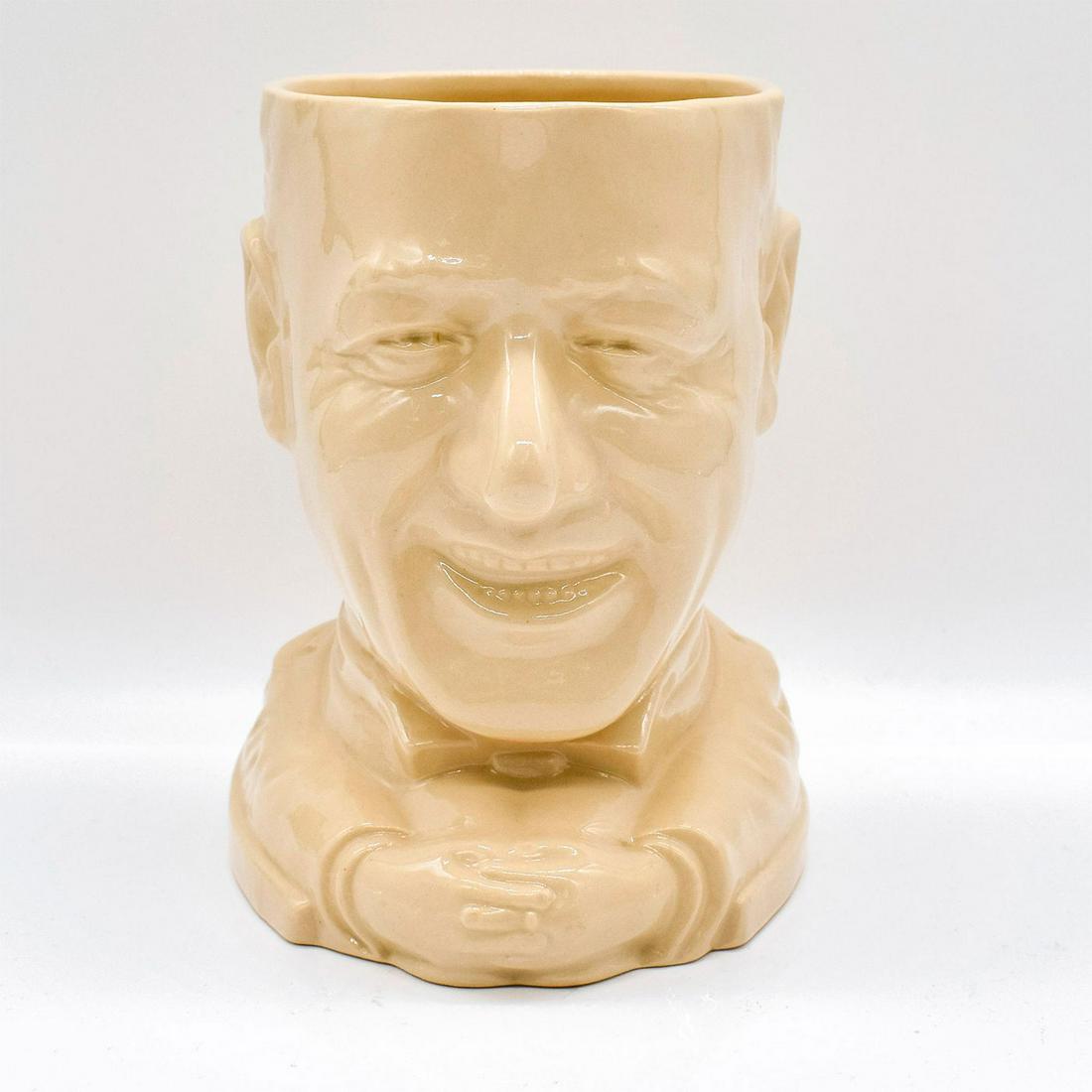 Patriotic Products Association Character Jug, Al Smith: Limited edition number 1393. Beige coloration. Modelled after the former governor of New York.