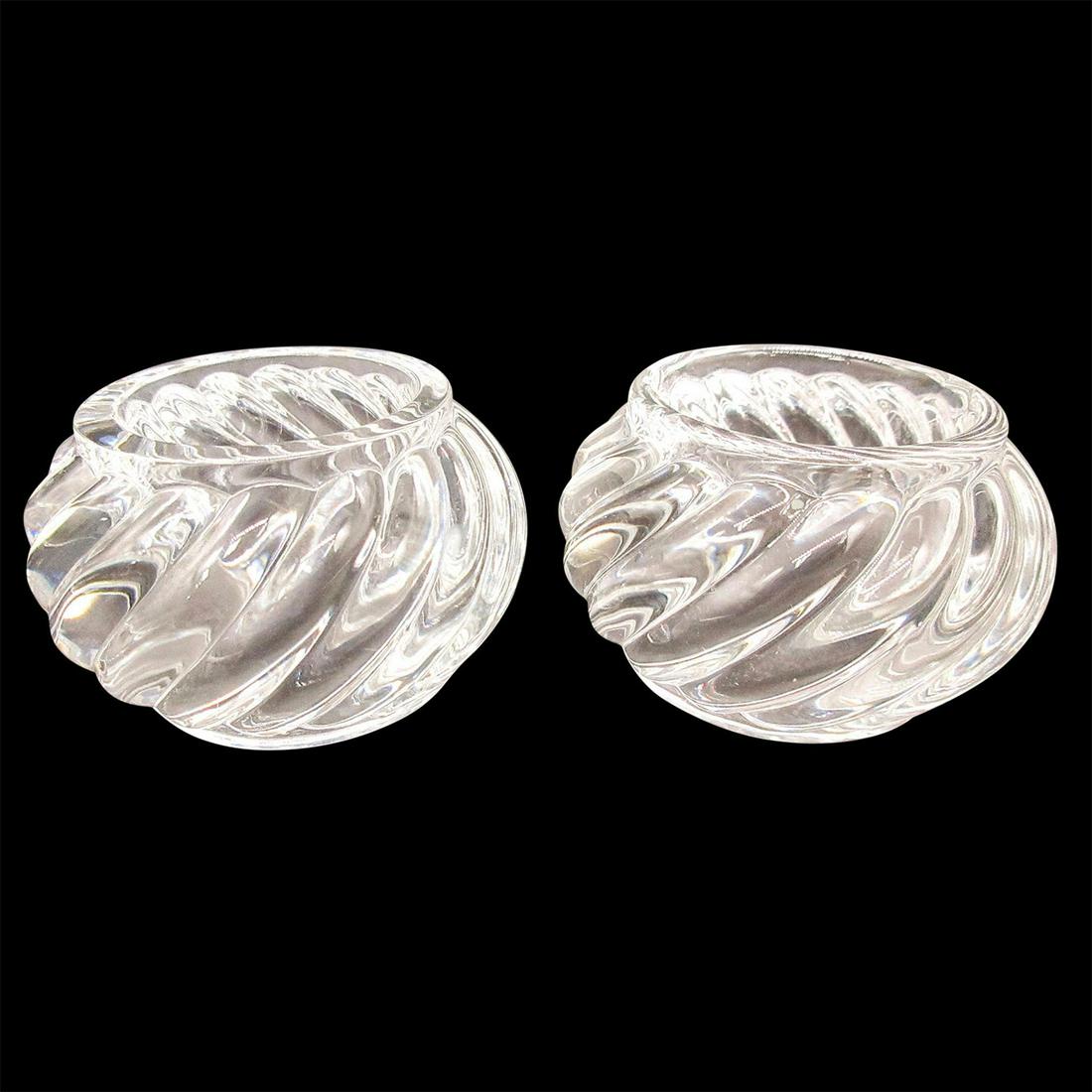 2pc Baccarat Crystal Napkin Holders, Bambous (1 of 6)