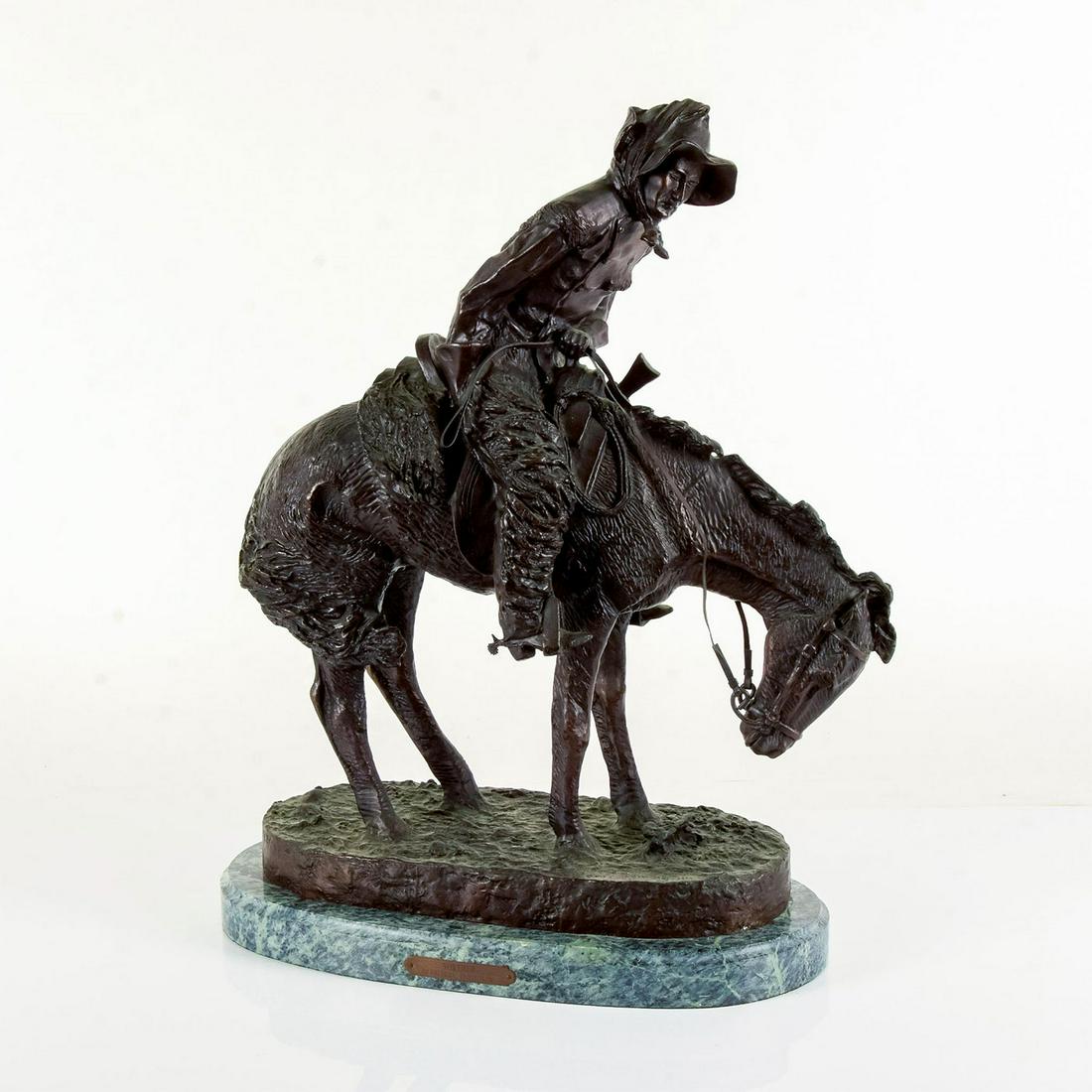 After Frederic Remington Large bronze Sculpture Norther (1 of 7)