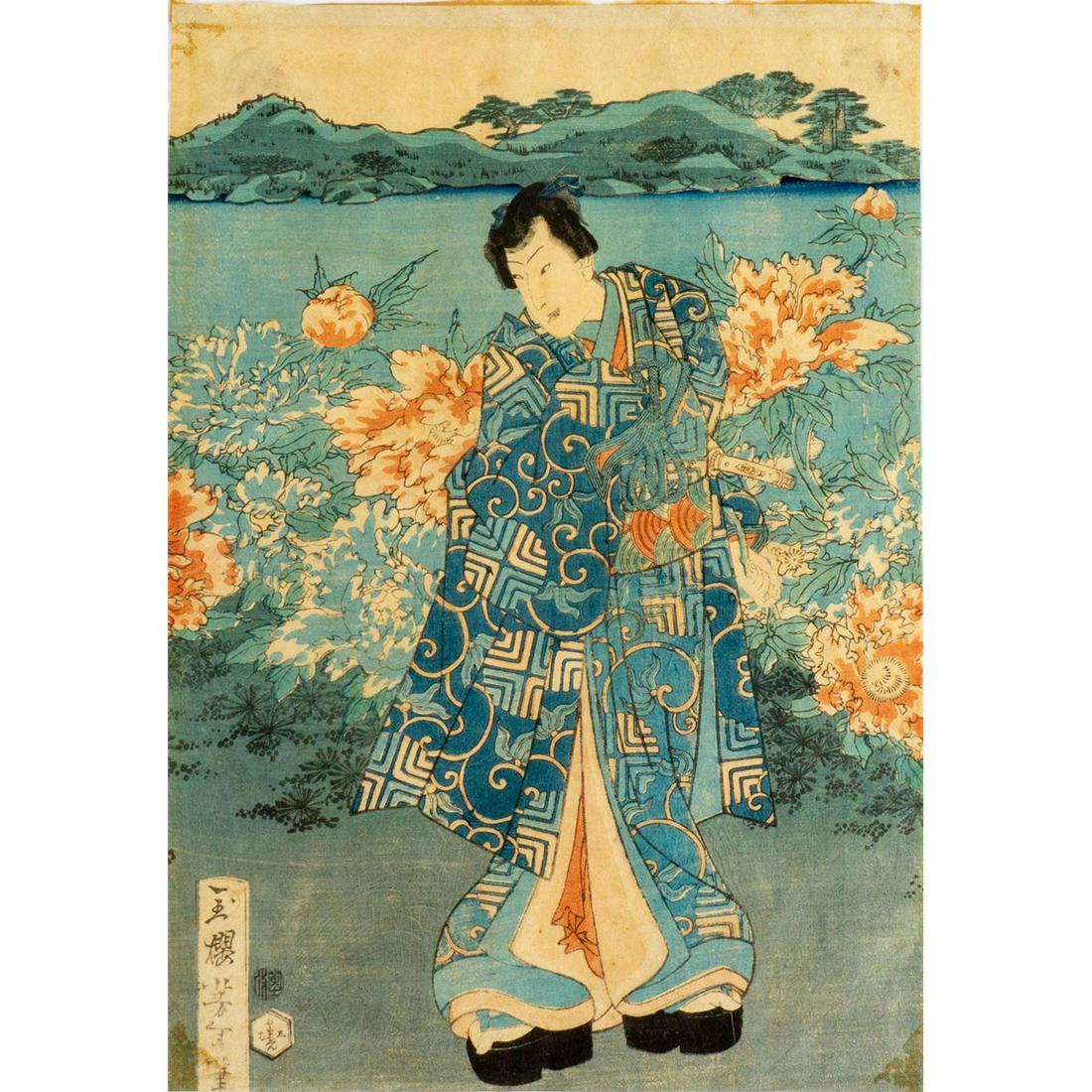 Tsukioka Yoshitoshi (Japanese, 1839-1892) Ukiyo-E Print (1 of 5)