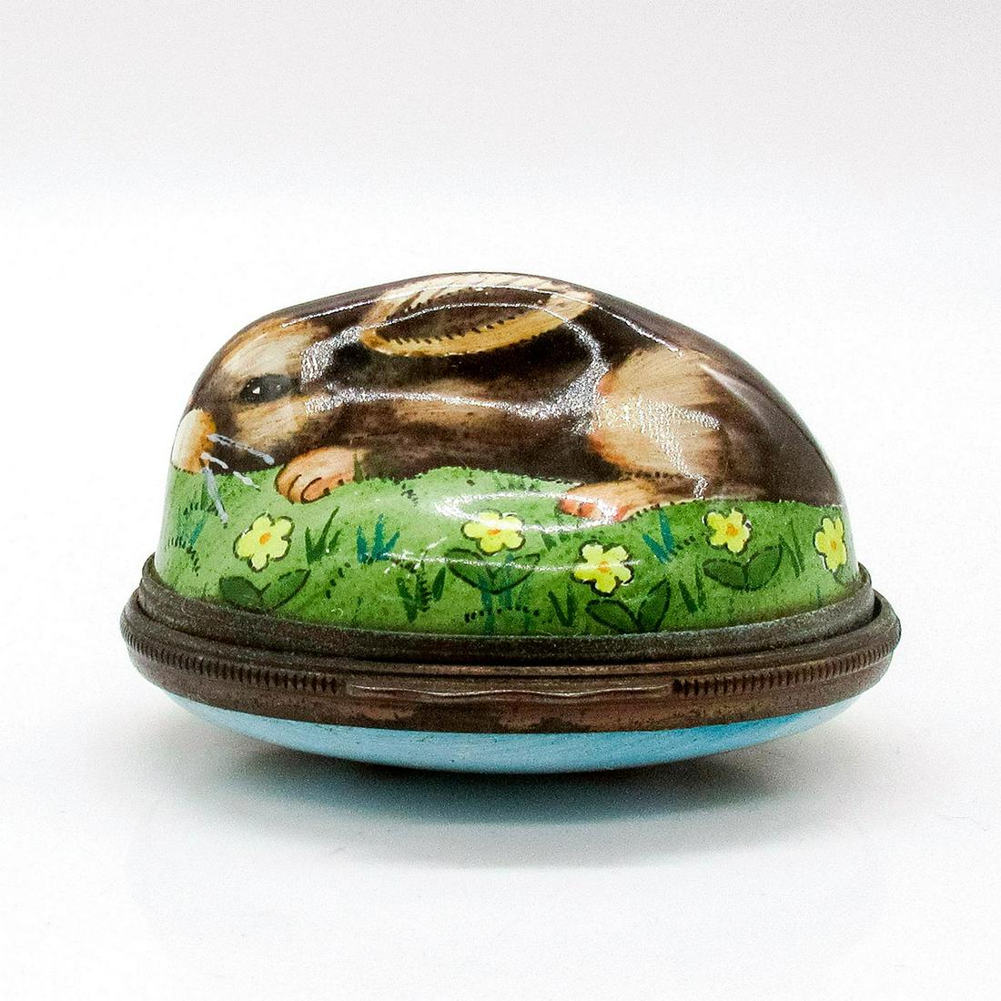 Halcyon Days Enamels, Rabbit Bonbonniere Trinket Box (1 of 10)