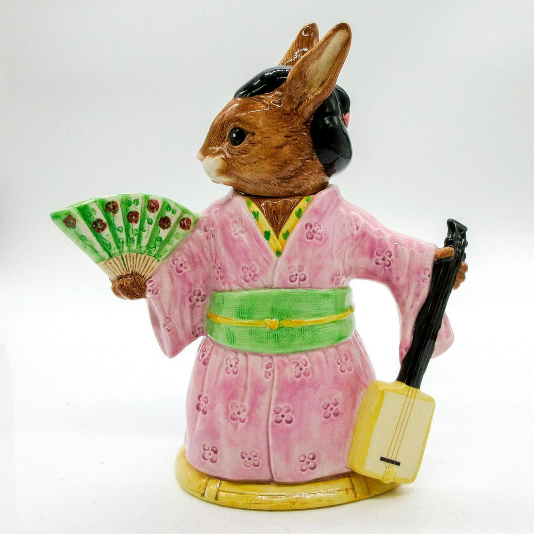2pc Royal Doulton Bunnykins Teapot, Geisha Girl D7126 (1 of 6)