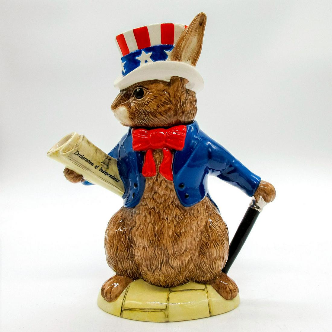 2pc Royal Doulton Bunnykins Teapot, U.S.A. President D6996 (1 of 6)