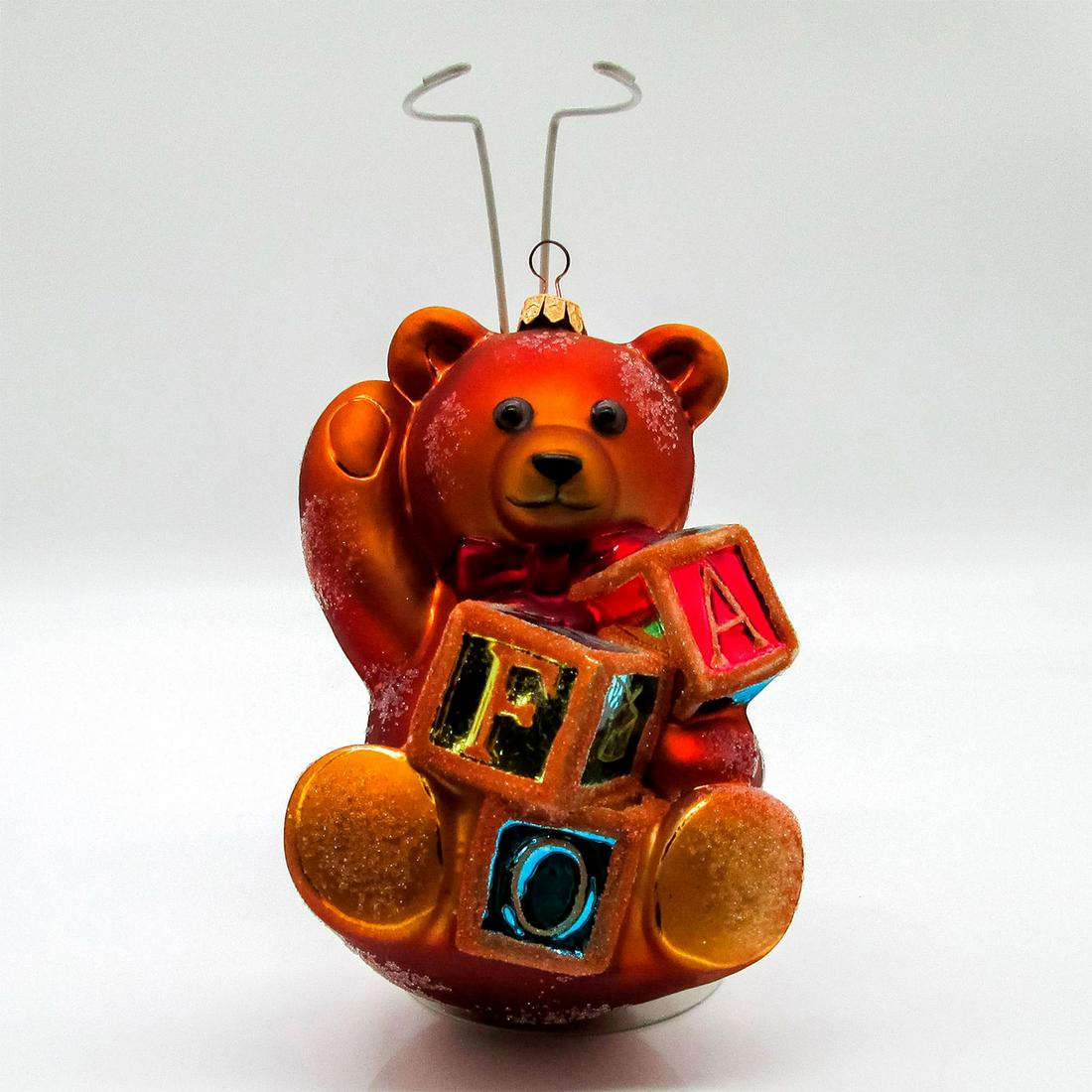 Christopher Radko Christmas Ornament F.A.O. Bear with Blocks (1 of 6)