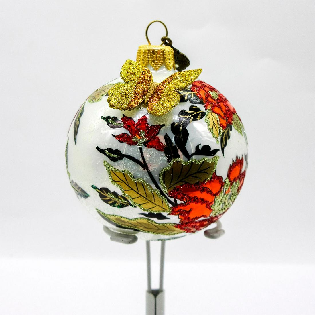 Jay Strongwater Glass Tree Ornament, Chinoiserie (1 of 4)