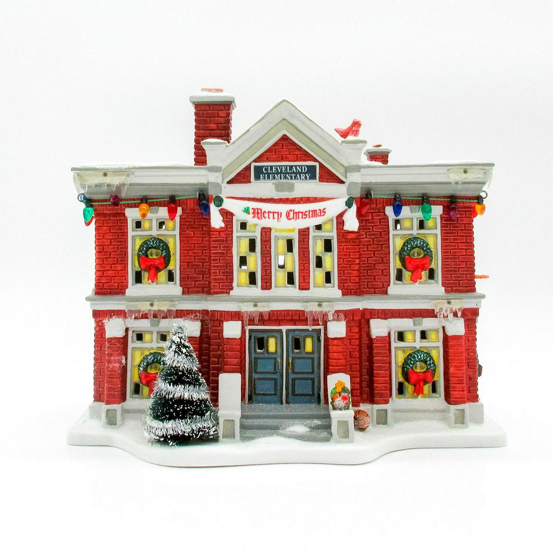 Department 56 Christmas Decor, Cleveland Elementary School (1 of 10)