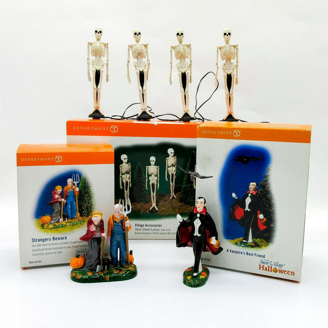 3pc Snow Village Halloween Series Decorations (1 of 10)