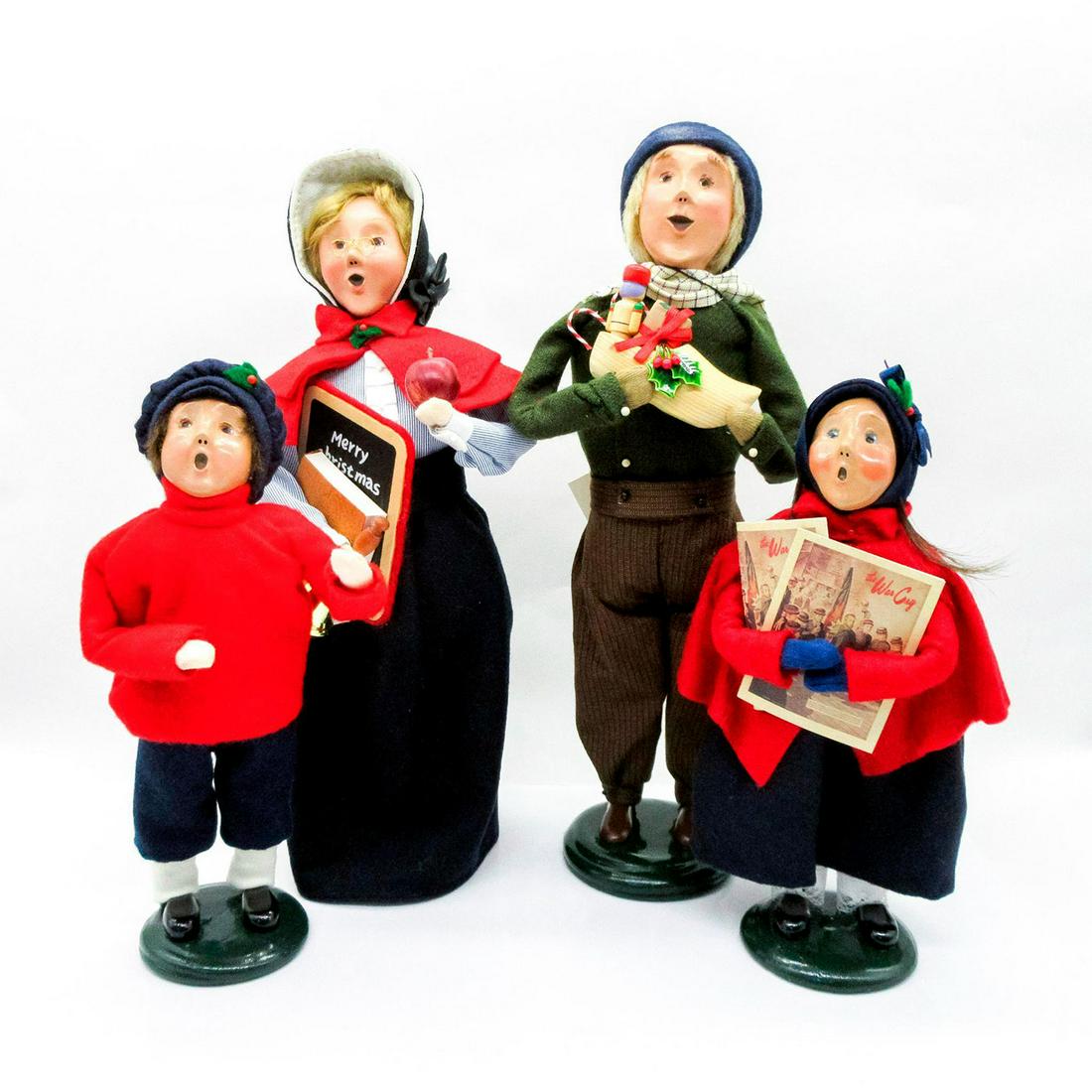 4pc Byers' Choice Resin Christmas Figurines, The Carolers (1 of 7)