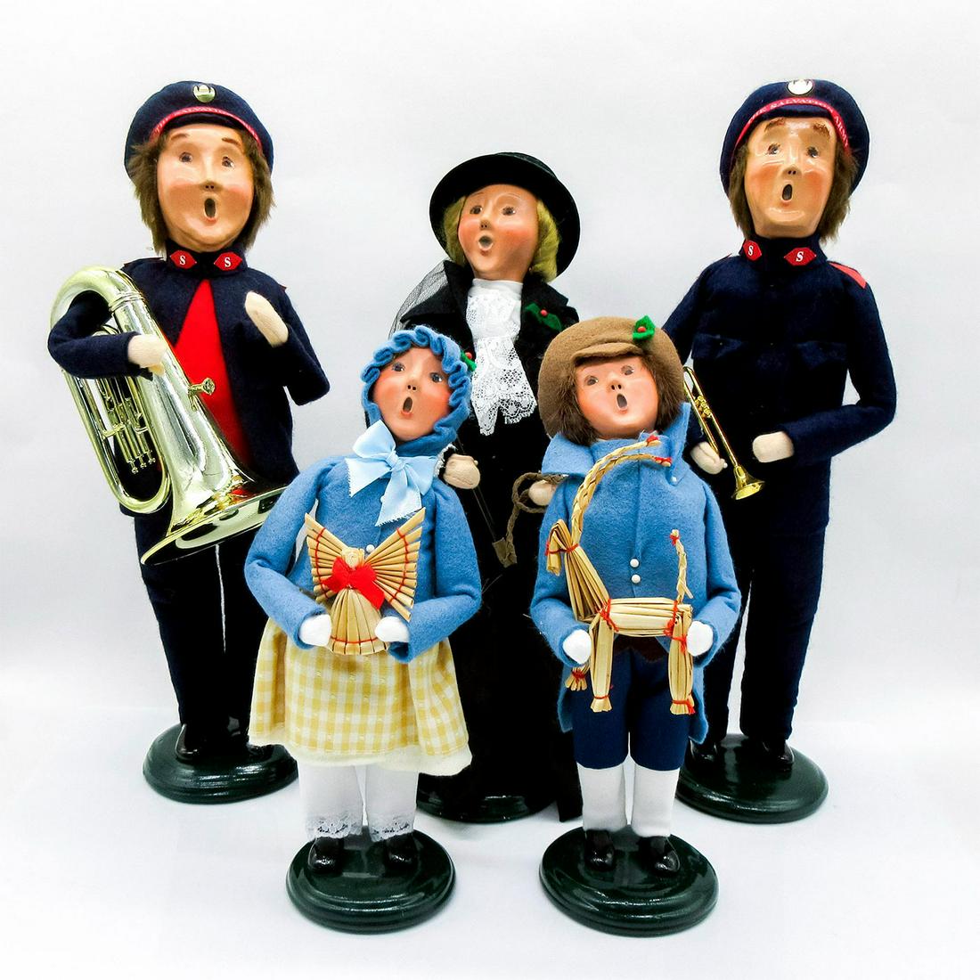5pc Byers' Choice Resin Christmas Figurines, The Carolers (1 of 7)