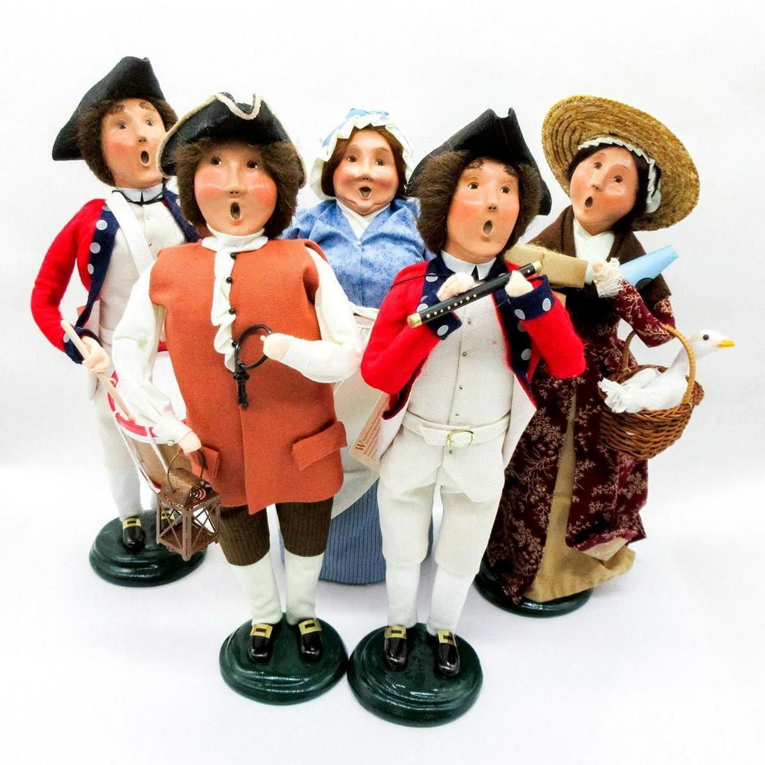 5pc Byers' Choice Resin Christmas Figurines, Williamsburg (1 of 10)