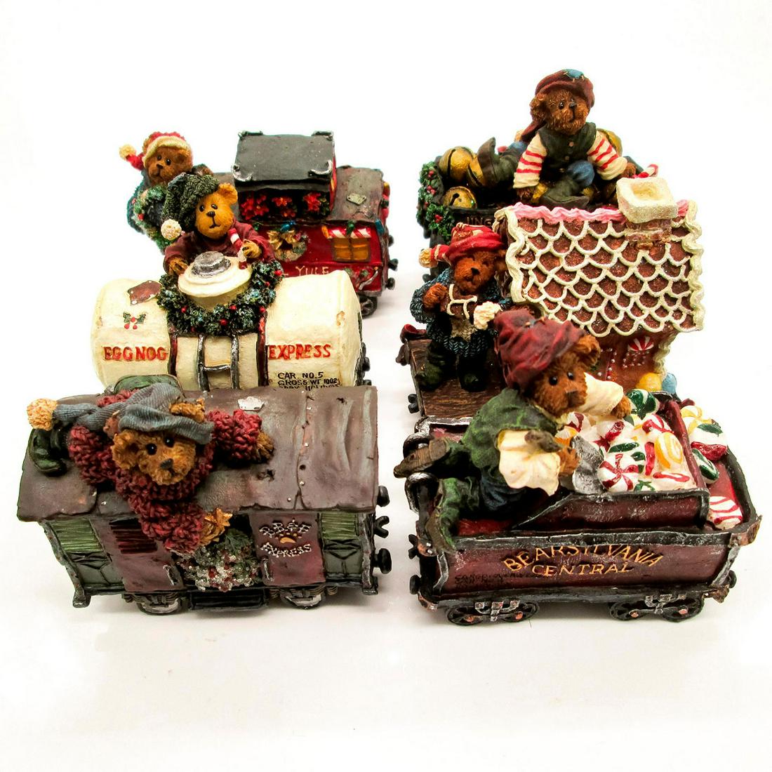 6pc Boyds Bears & Friends Figurines, Christmas Train Set (1 of 13)