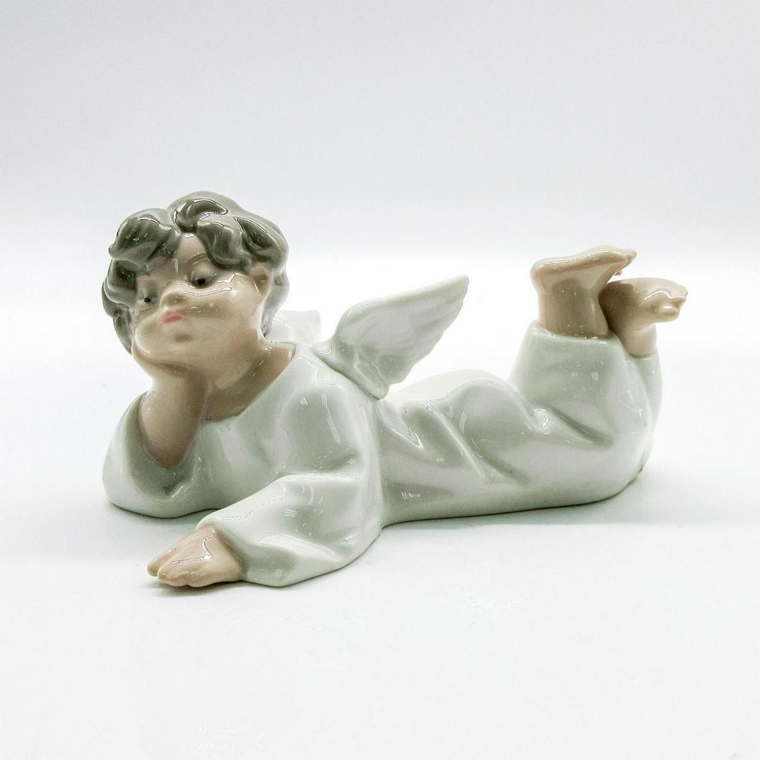 Reclining Angel 1004541 - Lladro Porcelain Figurine (1 of 4)