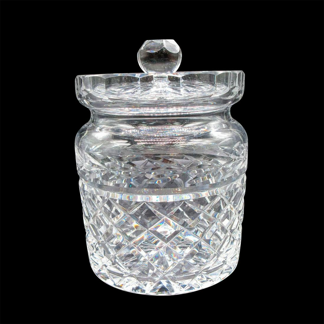 Waterford Crystal Biscuit Barrel & Lid, Glandore (1 of 7)