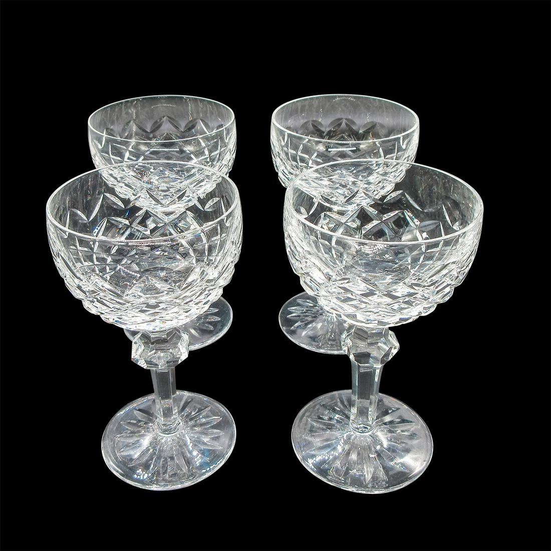 4pc Waterford Crystal Liqueur Cocktail Glasses, Powerscourt: Beautifully cut in Powerscourt design. Waterford acid mark. #Waterford Dimensions: 5.375" H Edition Number: circa 20th c. - 21st c. Manufacturer: Waterford Country of Origin: Ireland