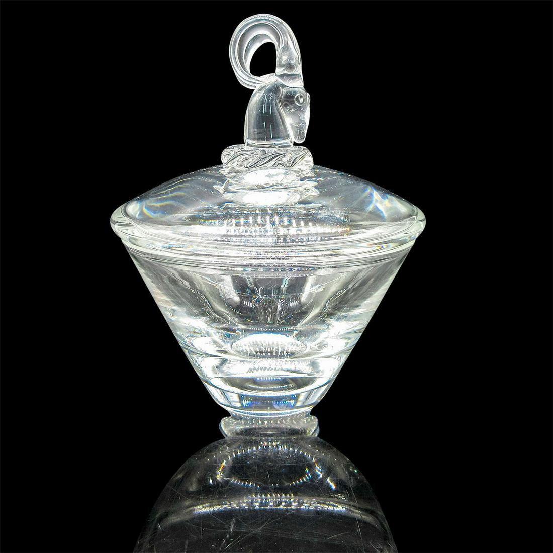 Steuben Crystal Covered Dish, Aries (1 of 8)