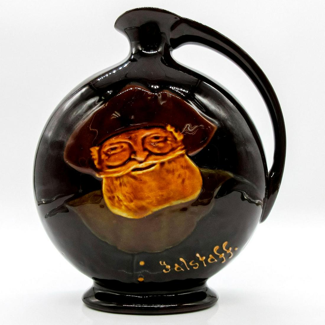 Royal Doulton Kingsware Flask, Falstaff (1 of 3)