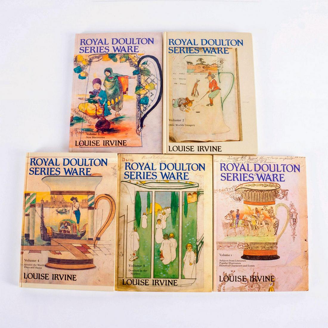 5pc Royal Doulton Series Ware Books, Volume 1-5 (1 of 3)