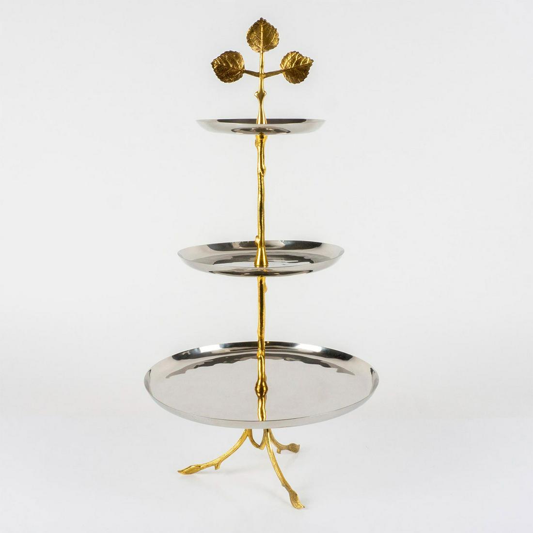 Fine Polished Stainless Steel Three Tier Server (1 of 12)