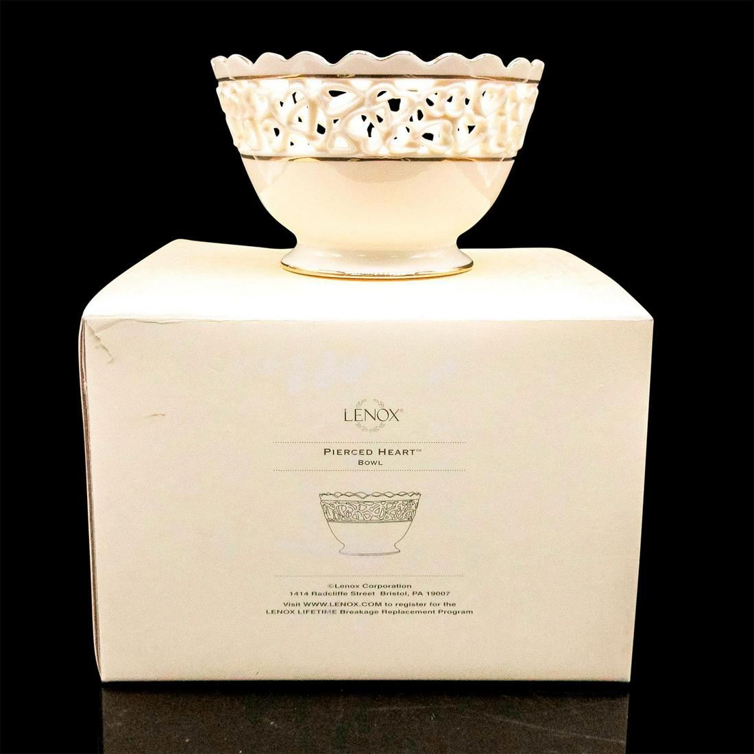 Lenox Porcelain Pierced Heart Candy Dish (1 of 5)