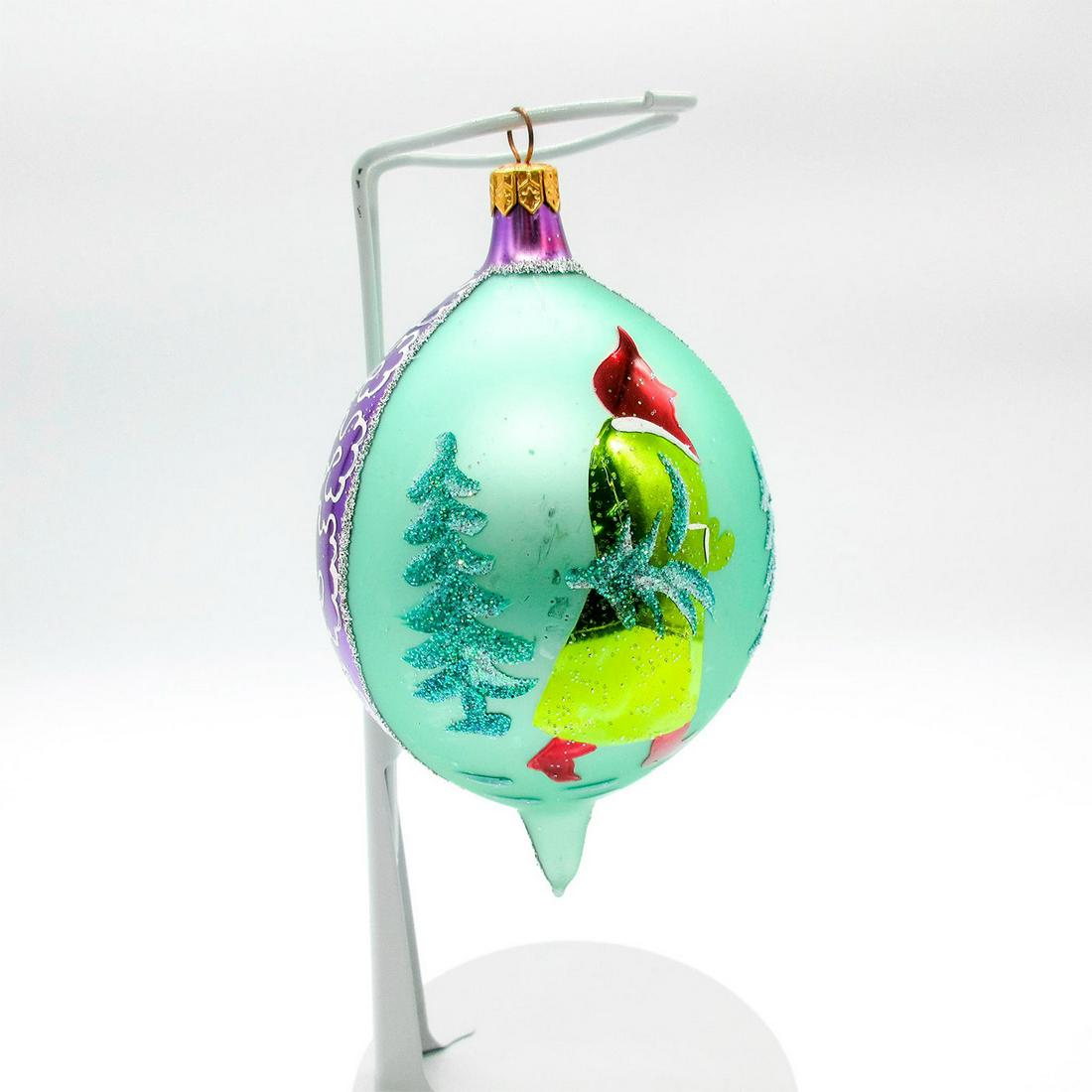 1995 Forever Lucy, Christopher Radko Ornament: Colorful hand-painted glass ornament with glitter accent of a special "I Love Lucy" anniversary event. Includes box and manufacture tag. Box: 4.75"L x 4.75"W x 4.75"H. #ChristopherRadko #ForeverLucy A
