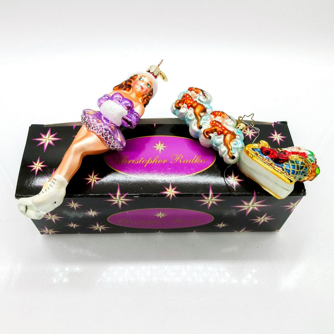 2pc Santa, Christopher Radko Ornaments (1 of 4)