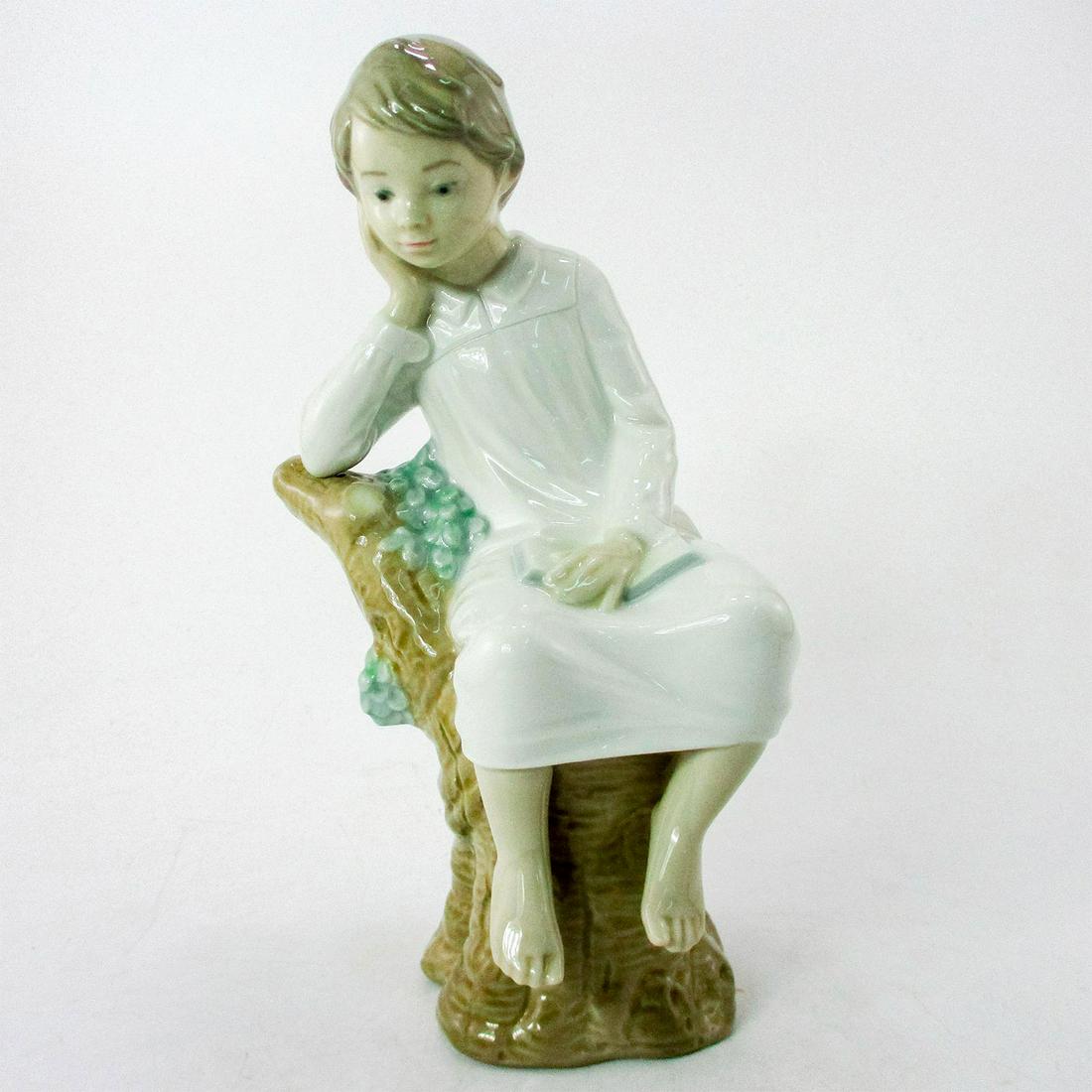 Little Boy Thinking 1004876 - Lladro Porcelain Figurine (1 of 3)