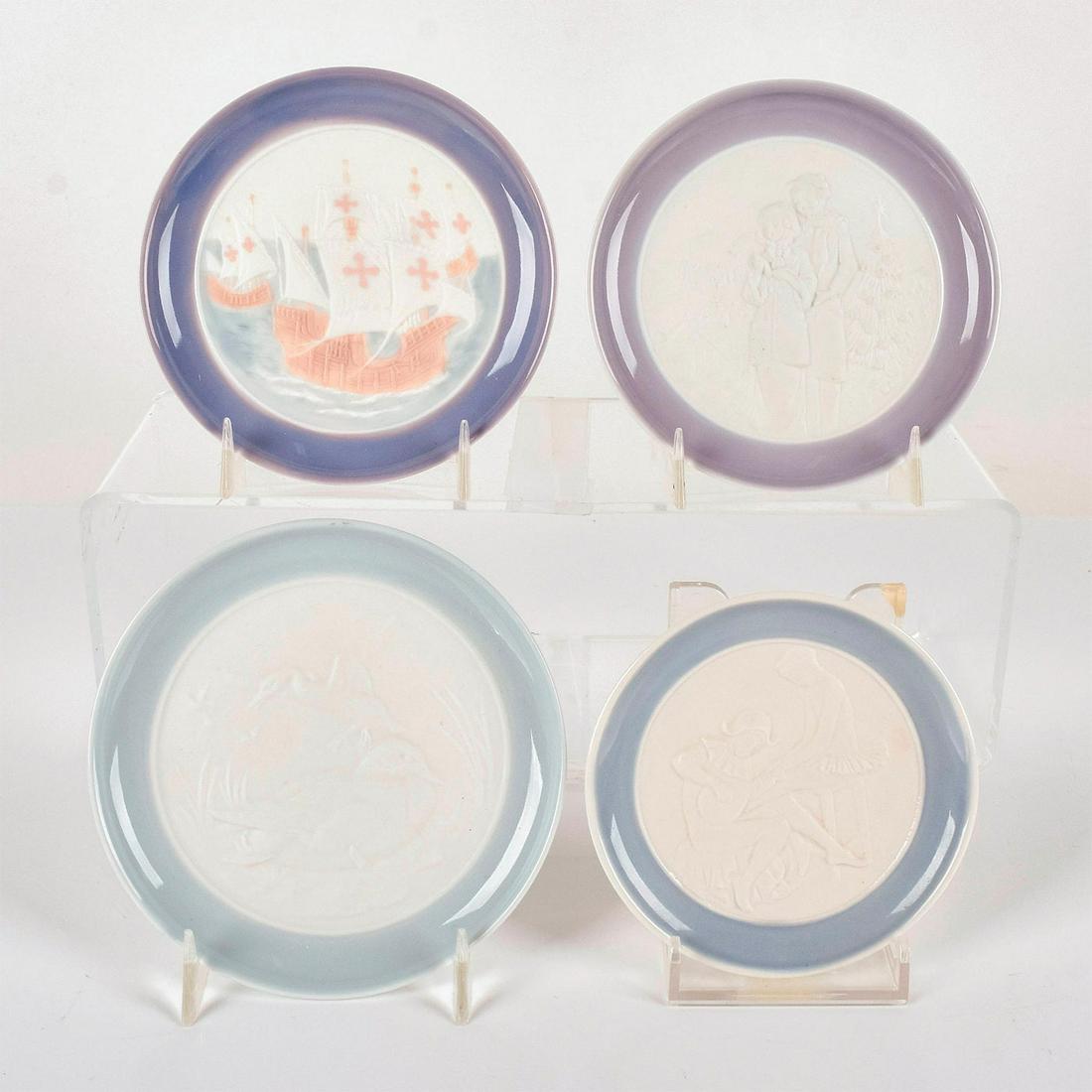 4pc Lladro Small Decorative Porcelain Plates (1 of 6)